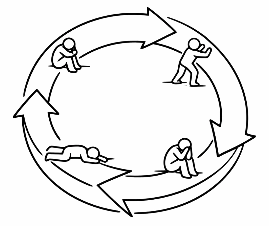 A structured visual representing the EOS process with clear pathways to business traction.